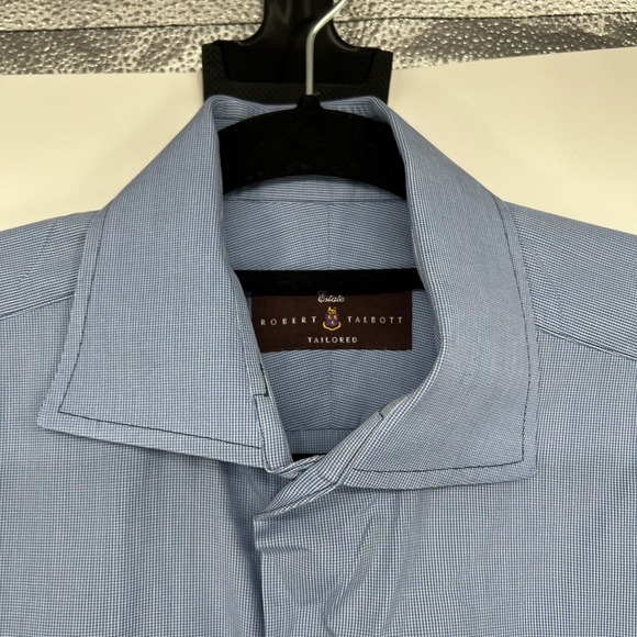 Estate Robert Talbott Tailored Check Sutter Tailored Dress Shirt Men's Size 15.5 - Picture 3 of 10